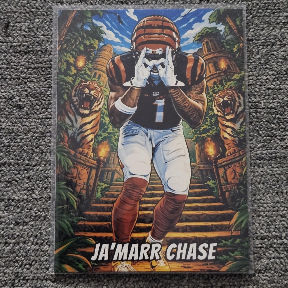 Ja'Marr Chase CUSTOM Football Card